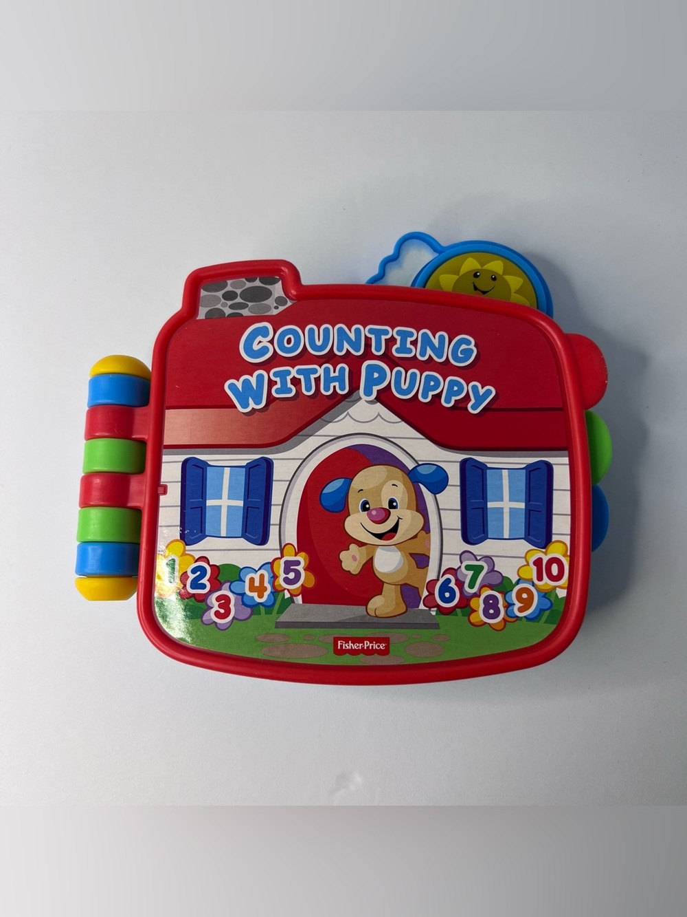 *Tested Works*  Fisher Price Counting With Puppy Book Laugh & Learn  6-36 Mo.